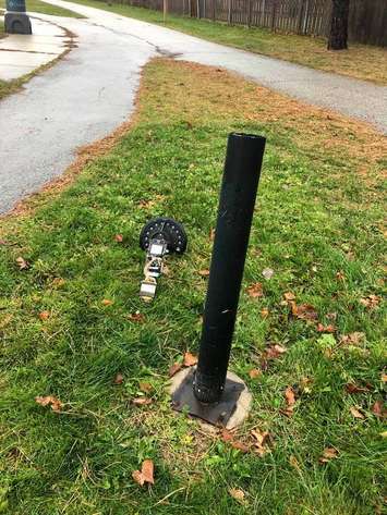 Kingston Park Vandalism 
 (Photo via Facebook)