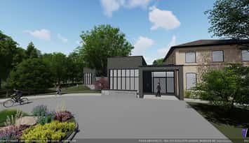 Proposed Bright's Grove Library/ Gallery in the Grove rendering by PASA Architects. (Photo courtesy of Bright's Grove Community Hub Project via Facebook)