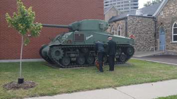 45 young students from Normandy commemorated Canadian soldiers who fell in the liberation of France during World War II.  August 18, 2015 (BlackburnNews.com Photo by Briana Carnegie)