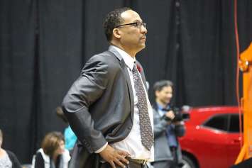 Windsor Express vs Raptors 905 exhibition game at the WFCU Centre on November 5, 2015. (Photo by Ricardo Veneza)