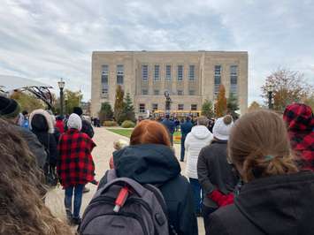 Remembrance Day in Goderich on November 11, 2021. (Photo by Bob Montgomery)