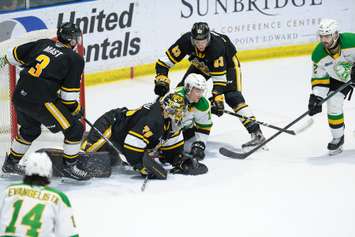 The Sarnia Sting hosting the London Knights.  20 March 2022.  (Metcalfe Photography)
