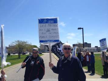 OPSEU Protest May 14 (Photo by Briana Carnegie)