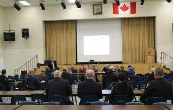 Public meeting at the Blenheim High School regarding the municipal budget. January 25, 2017. (Photo be Natalia Vega)