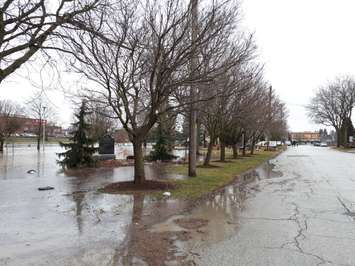 The Thames River in downtown Chatham near the 5th St. Bridge, on February 23, 2018.  (Photo courtesy of Andrea Cryderman)