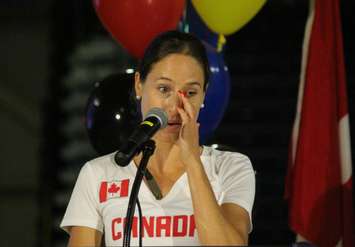 University of Windsor celebrates local Olympians with celebratory send-off, July 26, 2016. (photo by Maureen Revait) 
