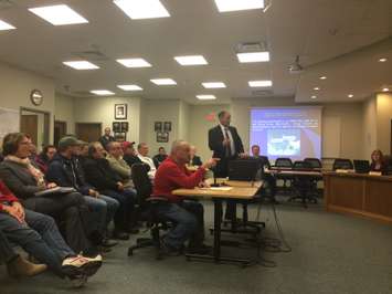 Lakeshore Council holds a special meeting regarding a zoning amendment to regulate medical marijuana and hemp production operations on November 4, 2014. (Photo by Ricardo Veneza)