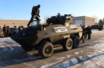 The Windsor Police Service's Tactical Rescue Vehicle is  unveilled, November 21, 2014. (photo by Mike Vlasveld)