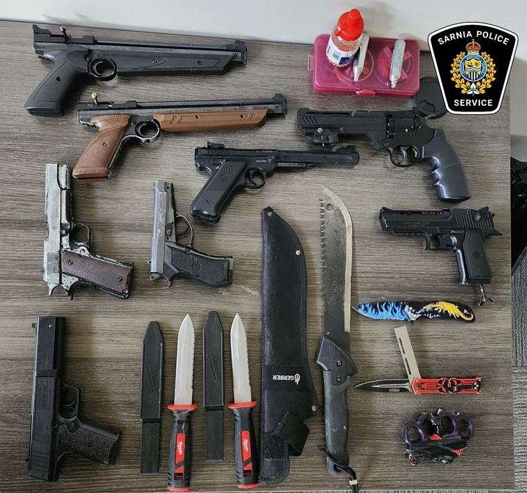 Electrified brass knuckles among banned weapons seized in Cochrane -  Timmins News