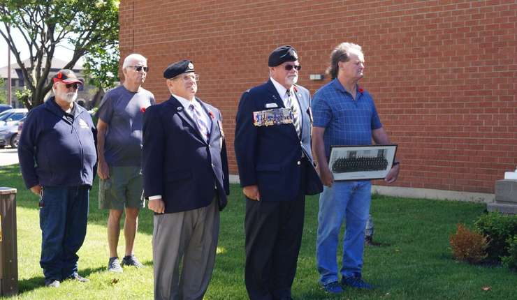 Ceremony held at Sarnia Legion to mark D-Day's 80th anniversary. June 6, 2024. (Photo by Natalia Vega)