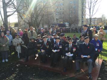 Sarnia Veterans. Sarnia Remembrance Day Ceremony November 11th, 2015 (BlackburnNews.com Photo by Briana Carnegie)