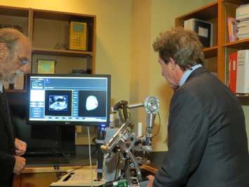 Actor Martin Short  visits Robarts Research Institute at Western University, November 18, 2015. (Photo by Miranda Chant, BlackburnNews)