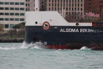 A windy day along the Detroit River, November 12, 2015. (Photo by Jason Viau)