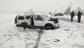 A crash near Blenheim, Mar. 26, 2015. (Photo by Matt Weverink)