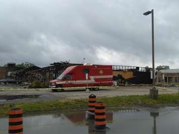 The aftermath of a fire that tore through businesses at 1700 Hyde Park Rd. in London on June 30, 2016. Photo taken July 1, 2016. (Photo courtesy of Avery Kloss)