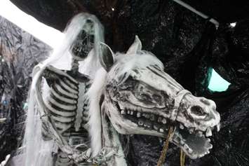 The 6th edition of Reaper's Gate Haunted Backyard Maze is put on at 3150 California Ave. in Windsor in support of Street Help. Photo taken October 21, 2016. (Photo by Ricardo Veneza)