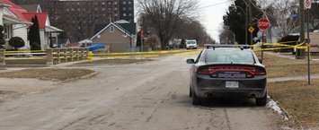 Chatham-Kent police at the scene of a serious incident investigation in Wallaceburg. February 26, 2019. (Photo by Greg Higgins)