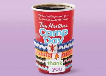 Camp Day coffee (Image courtesy of Tim Hortons)