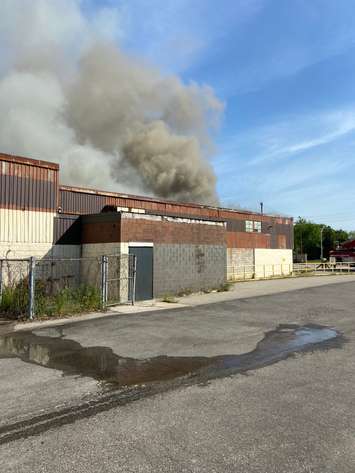 Chatham-Kent fire crews respond to a fire on Inshes Avenue in Chatham. May 19, 2021. (Photo courtesy of Chatham-Kent Fire and Emergency Services)