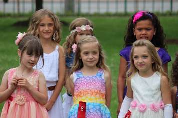 Youngest group competing in the LaSalle Strawberry Festival pageant, June 11, 2015. (Photo by Jason Viau)
