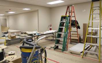 Construction underway at Hotel-Dieu Grace Healthcare's new Transitional Stability Centre on Ouellette Ave. March 29, 2016. (Photo by Maureen Revait) 