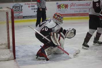 The Chatham Maroons take on the Sarnia Legionnaires, October 18, 2015. (Photo courtesy of Jocelyn McLaughlin)