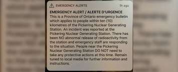 Emergency Alert sent on January 12 