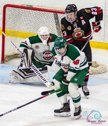Sarnia Legionnaires vs St Mary Lincolns from Sarnia Arena. 23 January 2020. (Photo by Shawna Lavoie Photography)