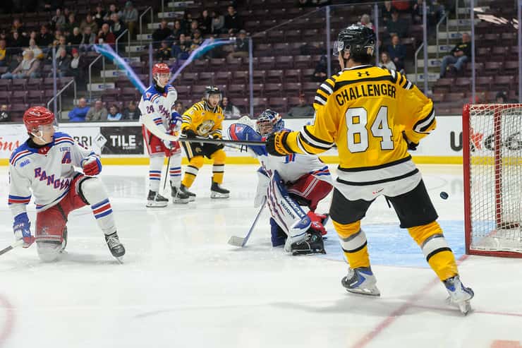 Kitchener Rangers at Sarnia Sting, March 4, 2026. Photo courtesy of Metcalfe Photography. 