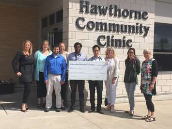 The Kincardine Physicians Team donates $10,000 to members of the Huron Shores Hospice group. September 6th, 2017 (Photo by Ryan Drury)