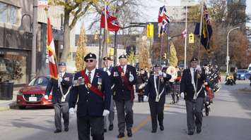 Remembrance Day in Sarnia.  November 11, 2021.  (SarniaNewsToday.ca photo)