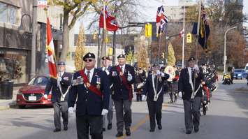 Remembrance Day in Sarnia.  November 11, 2021.  (SarniaNewsToday.ca photo)
