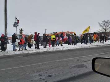 Comber trucking convoy. January 27, 2022. (Photo by Paul Pedro)