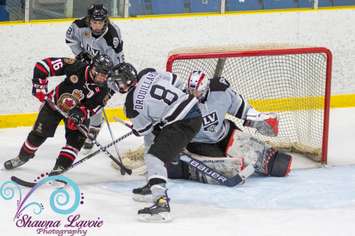 The Sarnia Legionnaires hosting the LaSalle Vipers.  3 March 2022.  Shawna Lavoie Photography.