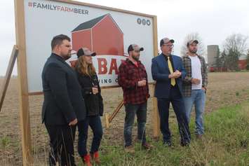 Groundbreaking ceremony at Red Barn Brewing Company in Blenheim on Tuesday, April 30, 2019.  (Photo by Allanah Wills)
