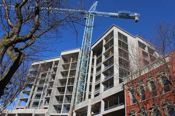 New condominiums under construction in downtown Chatham seen on February 3, 2016. (Photo by Ricardo Veneza)