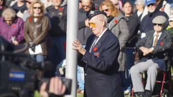 Remembrance Day ceremony at Sarnia's Veterans Park. November 11, 2014 (BlackburnNews.com photo)