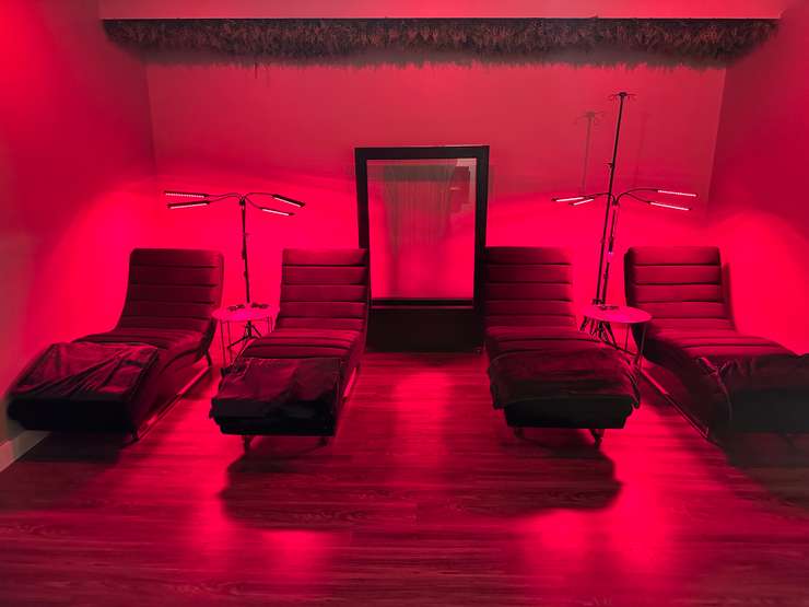 An infrared room at Sage Spa. August, 2023 (Photo courtesy of Monika Poell) 
