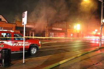 Firefighters respond to a fire at 1122 Wyandotte St. E in Windsor on December 16, 2014. (Photo by Ricardo Veneza)