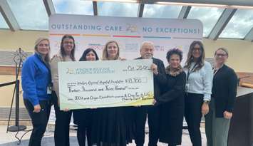 Windsor Regional Hospital receives donation from the Funkenhauser family, October 22, 2026. (Photo by Maureen Revait)