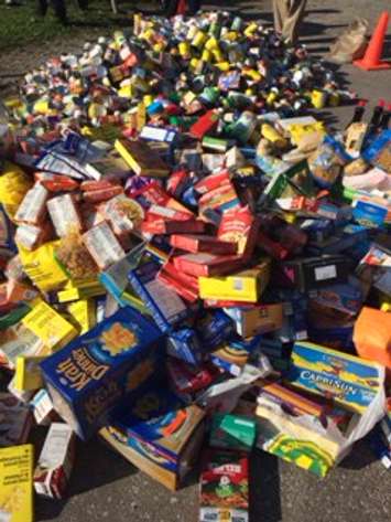 SCITS students support the Inn of the Good Shepherd for the 2nd annual Chain of Caring event. October 8, 2015 (Submitted photo by Myles Vanni)