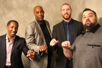 The Windsor Express NLB of Canada championship ring for the 2014/2015 season. (Photo by Ricardo Veneza)
