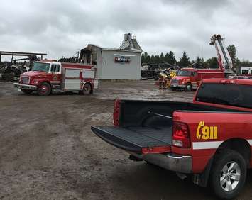 Scene Monday, Sept. 10th at J.H. Keeso and Sons Lumber, Listowel. (photo by Ryan Drury)