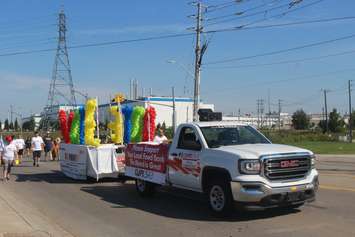Unionized workers march in Windsor's annual Labour Day Parade, September 3, 2018 (Photo by Adelle Loiselle)