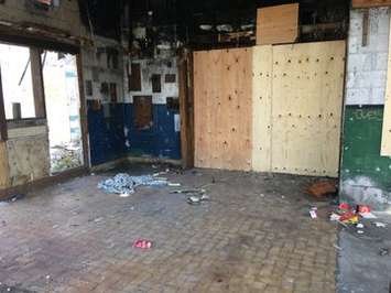 The City of Windsor said the abandoned burned out building at 840 Wyandotte Street East should be torn down early this fall. Aug 8, 2019. (Photo by Paul Pedro)