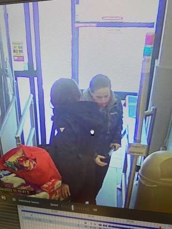 Police are looking to identify this person in connection with a theft investigation at the No Frills on Queen Street in Chatham. (Photo courtesy of Chatham-Kent police)