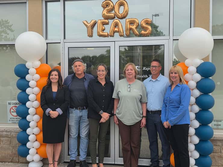 Rapids Family Health Team staff celebrating the organization's 20th anniversary - Sept.16/26 (Blackburn Media photo by Josh Boyce)