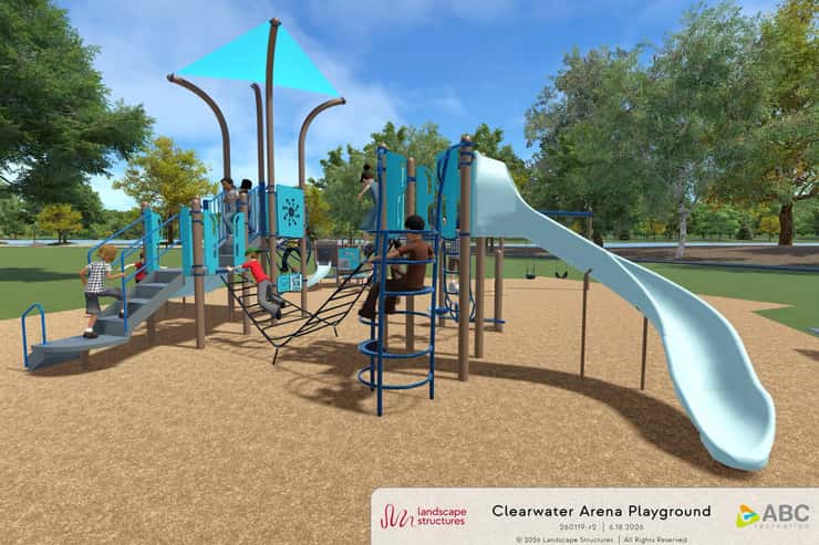 An artist's rendering of a new playground at Clearwater Arena (Photo courtesy of City of Sarnia)