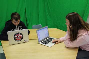 Students learning. (Photo by Allanah Wills)  