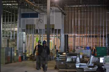 Construction  underway at the Cascades Casino on  Richmond St in Chatham on February 5, 2019. (Photo by Allanah Wills) 